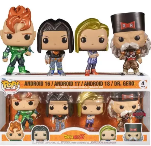 Android 16/Android 17/Android 18/Dr.Gero Dragon Ball Z Funko POP! Vinyl   