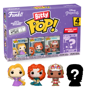 Bitty POP!  Disney Princess 4 pack Rapunezel, Merida, Moana + Mystery  