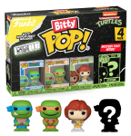 Bitty POP! Ninja Turtles 4 pack Leonardo, Michelangelo, April + Mystery   