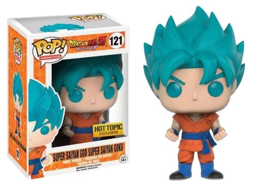 Super Saiyan God Super Saiyan Goku 121 Dragon Ball Z Hot Topic  Funko POP! Vinyl   