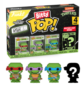 Bitty Funko POP! Ninja Turtles 4 pack 8-bit+ Mystery