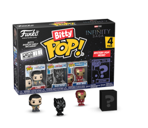 Bitty Funko POP! Marvel Loki, Black Panther, Iron Man + Mystery
