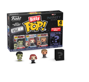 Bitty Funko POP! Marvel Hulk, Black Widow, Hawkeye + Mystery  