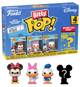 Bitty POP!  Disney 4 pack Minnie Mouse, Daisy Duck, Donald Duck + Mystery   