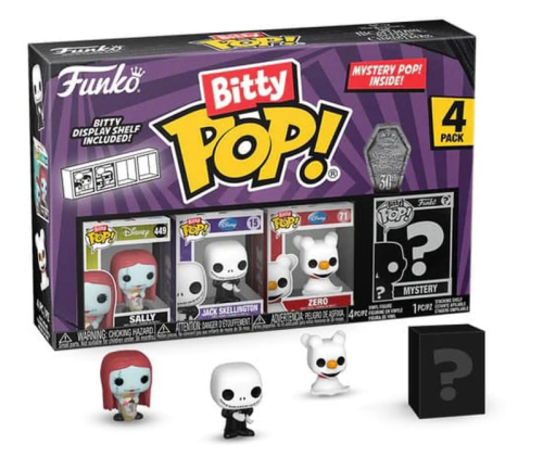 Bitty POP!  Disney NBX - Sally, Jack Skellington, Zero + 1 Mystery