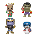 Hulk, Groot, Snowman, Thanos  4-Pack Funko POP! Vinyl   