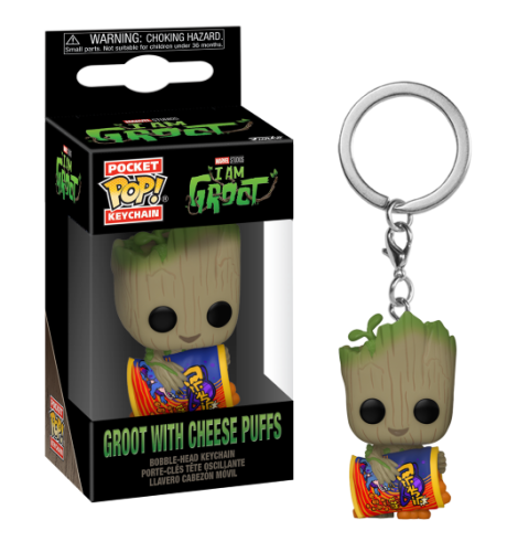  Groot with Cheese Puffs - I Am Groot Marvel Funko Brelok Pocket POP! 