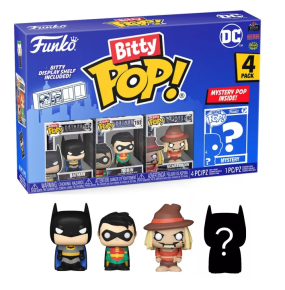 Bitty Funko POP! DC Batman, Robin, Scarecrow + Mystery 
