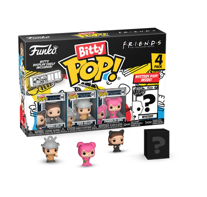 Bitty Funko POP!  Friends Monica Geller, Ross Geller, Chandler Bing + Mystery   