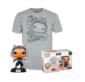 Funko Pop & Tees  Koszulka  S + Figurka Ahsoka 464 Star Wars Mandalorian 