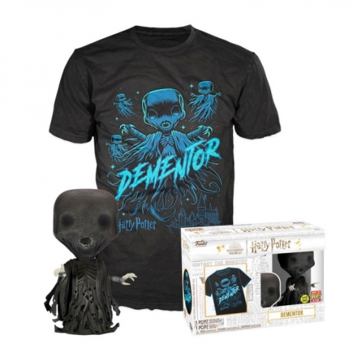 Box : Dementor 161 GITD z Koszulką rozm. S - Harry Potter Funko POP! Vinyl