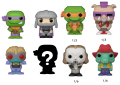 Bitty Funko POP! Ninja Turtles 4 pack Donatello + Shredder + Baxter Stockman + Mystery