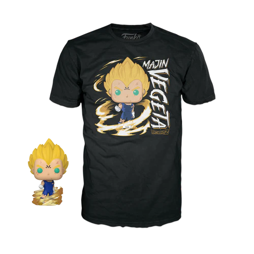 Funko Pop Tees:  Dragon Ball Z - Majin Vegeta 862 + koszulka XL