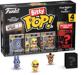 Bitty Funko POP! Five Nights at Freddy's Nightmare Bonnie, Nightmare Chica, Nightmare Freddy+ Mystery  