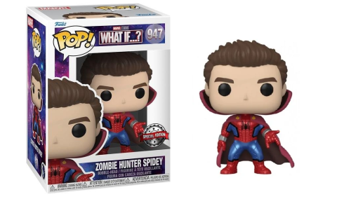 Zombie Hunter Spidey Unmasked (Metallic) 947 Marvel What if...? Funko POP! Vinyl  