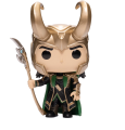 LOKI with scepter 985 GITD Entertainment Earth   Marvel Avengers Funko POP! Vinyl  