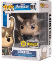 LOKI with scepter 985 GITD Entertainment Earth   Marvel Avengers Funko POP! Vinyl  