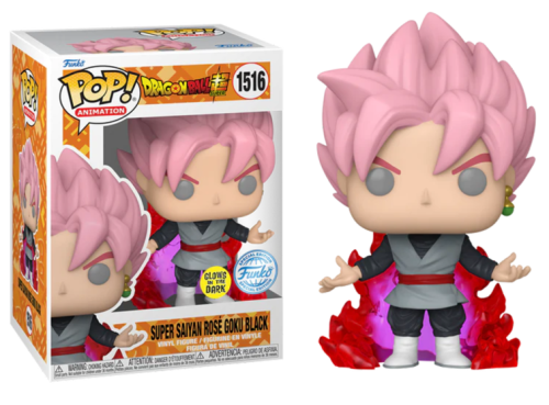 (Partia bez naklejki GITD ) Super Saiyan Rose Goku Black 1516 Gitd Dragon Ball Super Funko POP! 