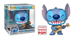 Stitch with ukulele 1419 Lilo & Stitch Disney  Funko POP! Vinyl  JUMBO 10'