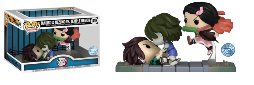 Tanjiro & Nezuko vs Temple Demon 1419 Demon Slayer Funko POP! Vinyl 