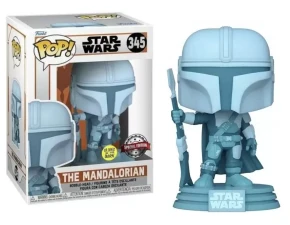 The Mandalorian (Hologram) Gitd 345 Star Wars Funko POP! Vinyl