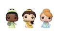 POCKET POP! (3-PACK) Disney Princess Tiana Belle Cinderella Easter Carrot