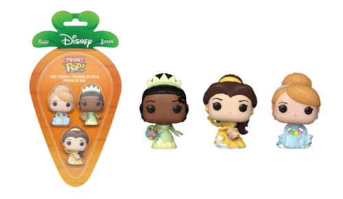 POCKET POP! (3-PACK) Disney Princess Tiana Belle Cinderella Easter Carrot