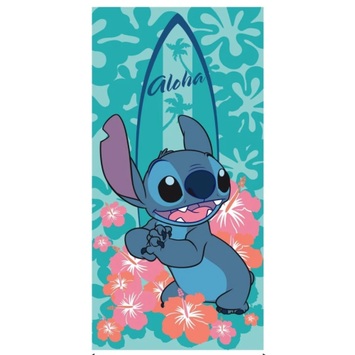 Ręcznik plażowy 70x140 LILO & STITCH - Aloha Flower  