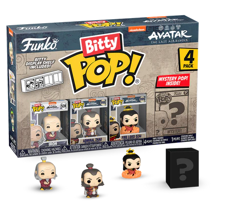 Bitty Funko POP! Avatar Iroh Admiral Zhao Fire Lord Ozai,  + Mystery   