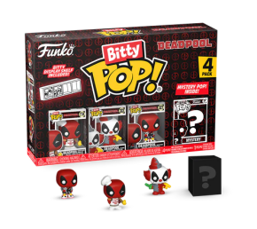 Bitty Funko POP! Marvel Deadpool : Backyard Griller, Clown, Bedtime + 1 mystery
