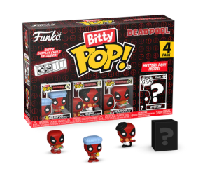 Bitty Funko POP! Marvel Deadpool : Bathtime, Flamenco, Supper Hero + 1 mystery