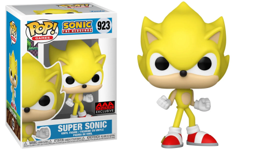 Super Sonic 923 AAA Anime Exclusive Sonic the Hedgehog Funko POP! Vinyl