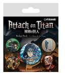 Zestaw przypinek - Attack On Titan 