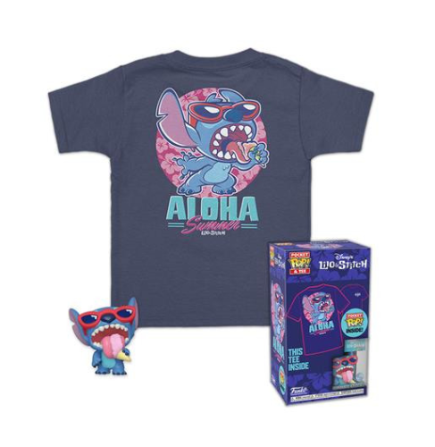 DISNEY: LILO & STITCH - POCKET POP & TEE BOX - SUMMER STITCH (T-SHIRT 9-10 M) POP! Funko  