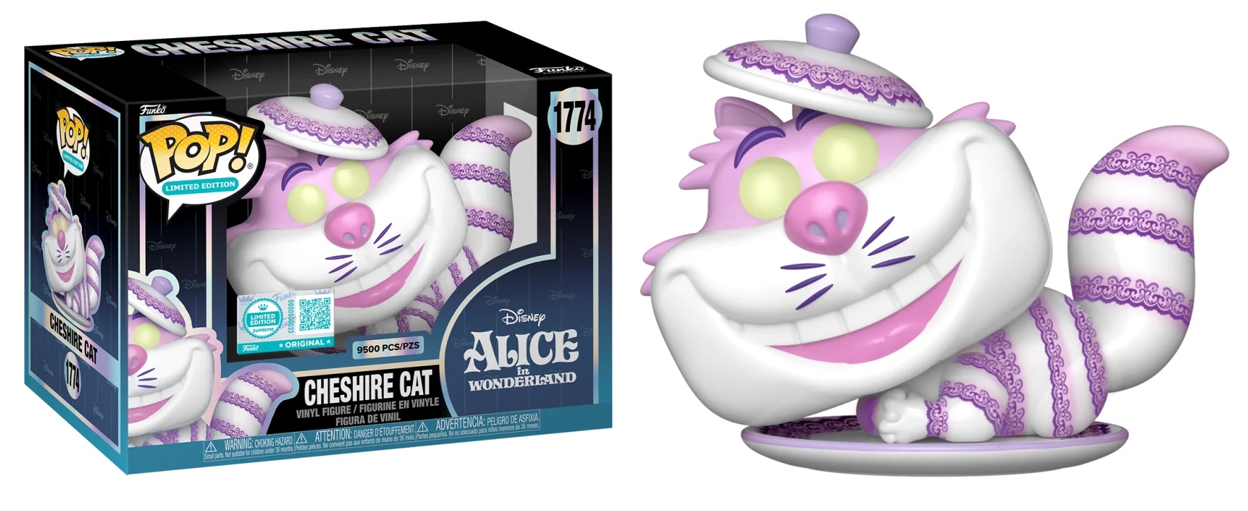 Funko POP! Disney: Disney - Cheshire Cat 1774 PCS Alice in Wonderland #9500