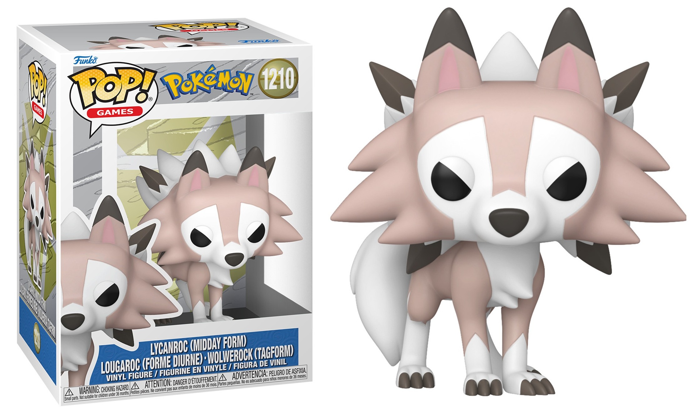 Funko POP! Games: Pokemon - Lycanroc Midday Form Games #1210