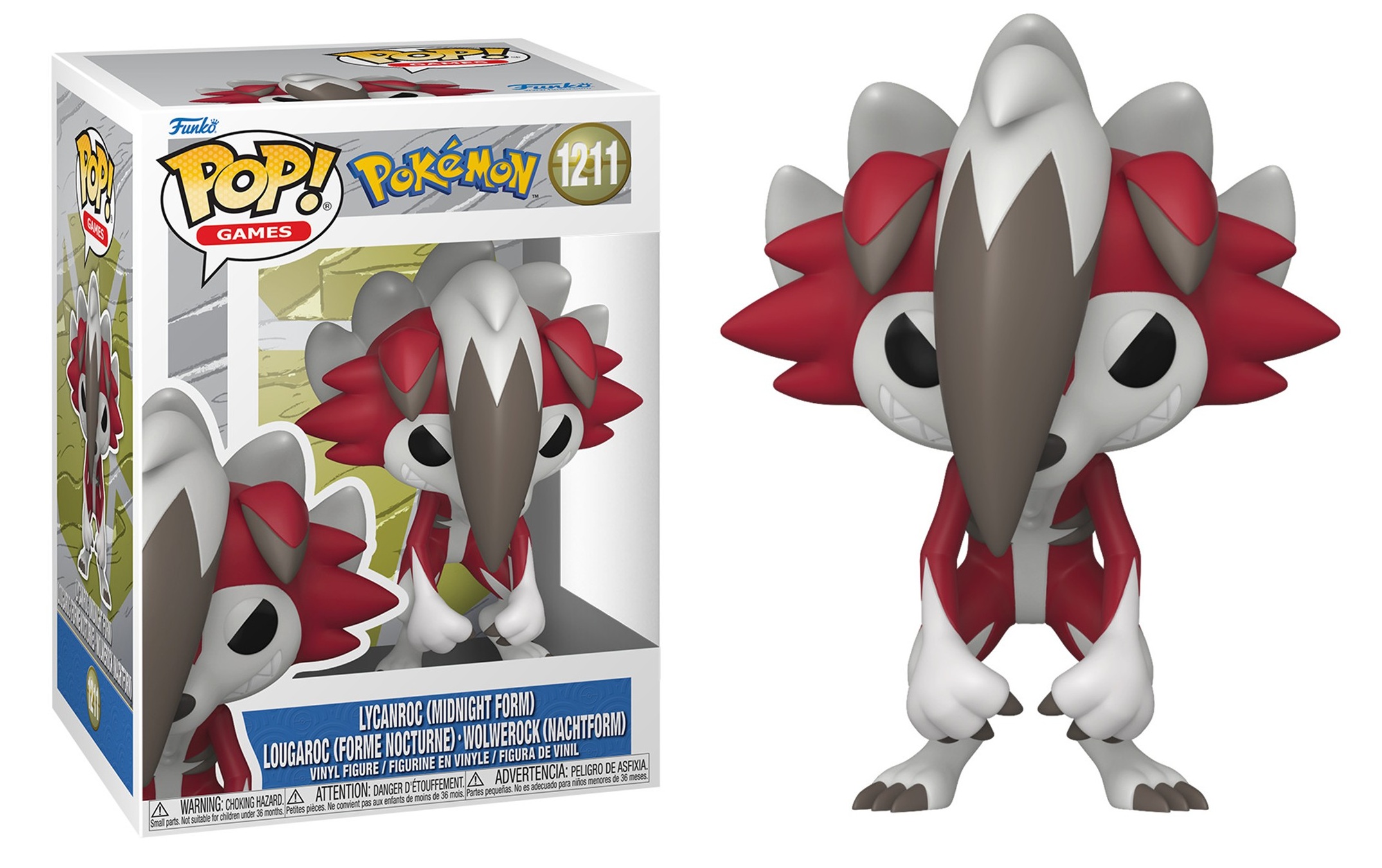 Funko POP! Games: Pokemon - Lycanroc Midnight Form Games #1211