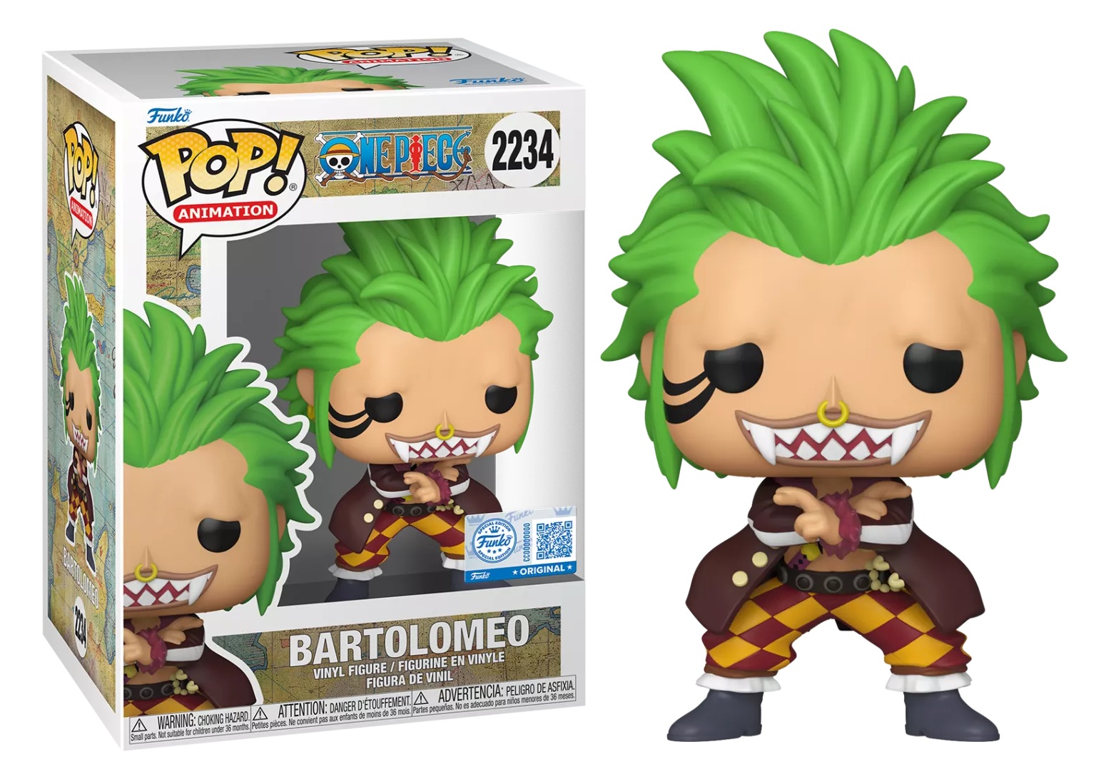 Funko POP! Animation: One Piece - Bartolomeo #2234